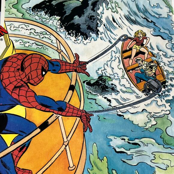 Vintage Marvel Spider-Man 100 piece jigsaw Puzzle Rainbow Works 1980's - Picture 2 of 6